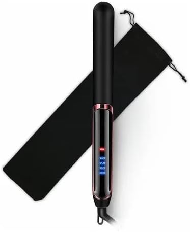 Hair Straightener, 2 in 1 Professional Ceramic Hair Straightener, Hair Straightener and Curler with LED Display, Portable Hair Straightener with 4 Adjustable Temperatures and Anti-Scald, Hair Straightener, for Home and Salon