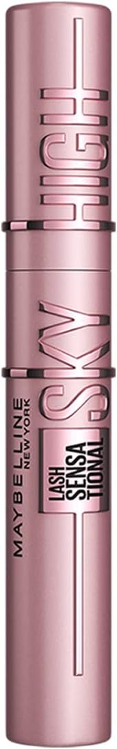 Maybelline, Mascara de pestañas lavable y brinda alargamiento Lash Sensational Sky High negro, 6ml