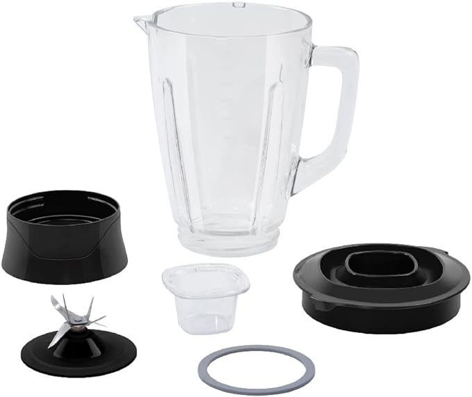 T-fal LN8208MX Infinyforce XL - Licuadora 10 Velocidades, 550 W, Vaso de Vidrio de 2.2 L, 6 cuchillas, Acople de Policarbonato, Negra