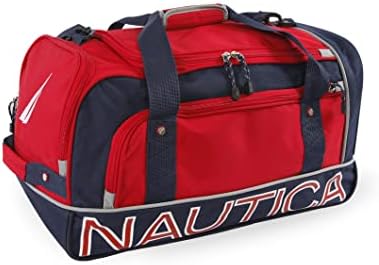 Marca: Nautica NAUTICA Submariner 22 pulgadas, color rojo/azul marino, Rojo/Azul marino, Submariner 22" Duffel