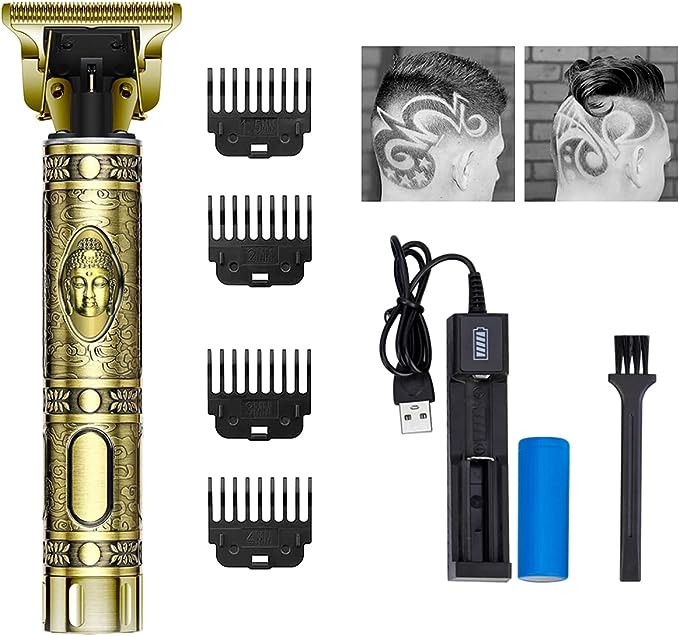 Hair Cutting Machine, Salandens Precision Hair Clipper Rechargeable, Men's Shavers with 4 Guide Combs USB Charging 