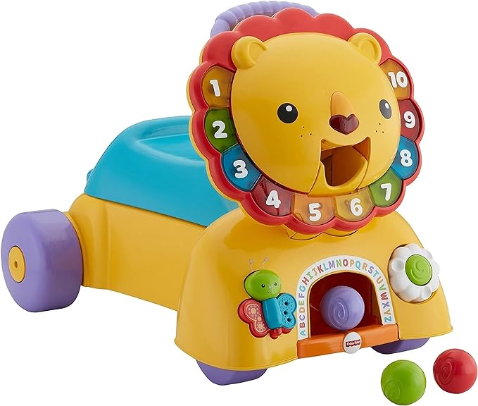 FISHER-PRICE, Walk With Me Lion, Educational Toys, Babies, 6 Months and Up 