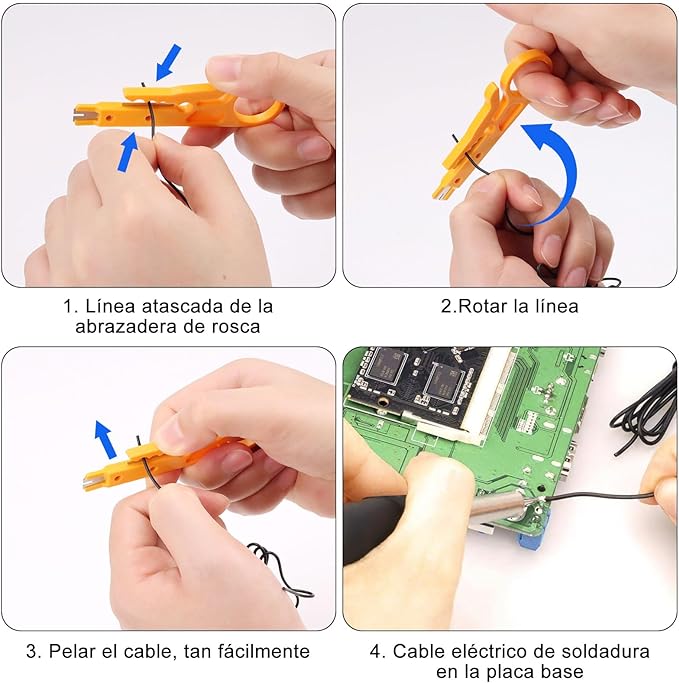 Kit de Soldadura Electronica 21 Piezas, Kit de Soldador Temperatura Ajustable con Multímetro Digital, Soporte para Soldador, Alambre de Soldadura, Pelacables, 5 Puntas del Soldador, para Mantenimiento