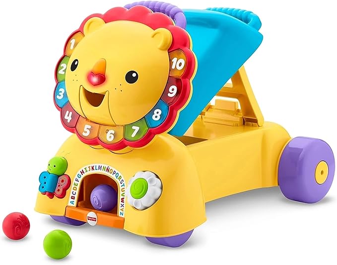 FISHER-PRICE, León Camina Conmigo, Juguetes Educativos, Bebés, 6 Meses en Adelante