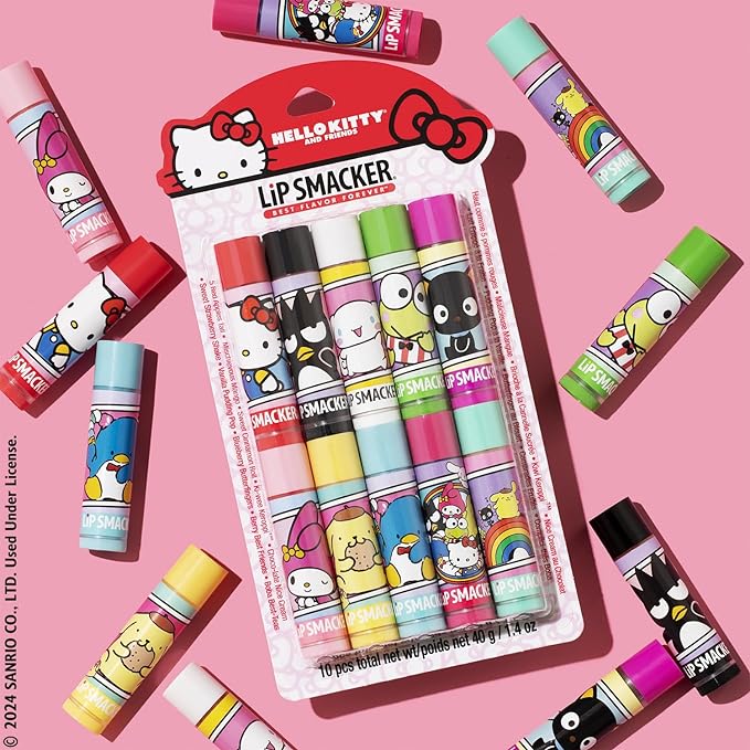 Lip Smacker Hello Kitty and Friends 10-Piece Lip Balm Party Pack